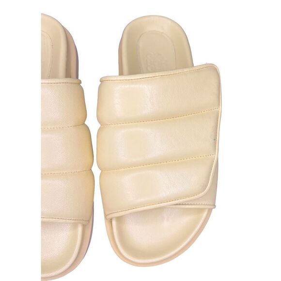 GIABORGHINI STITCHED PUFFY SLIDES Made in Italy NWOB Size 36 - Picture 3 of 7